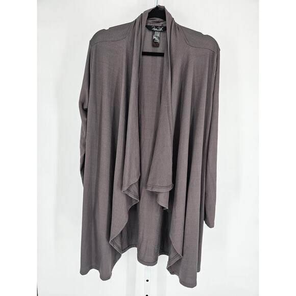 Rene Rofe Sleepwear Womens Sz S Lightweight Long Sleeve Robe Taupe - Picture 1 of 4